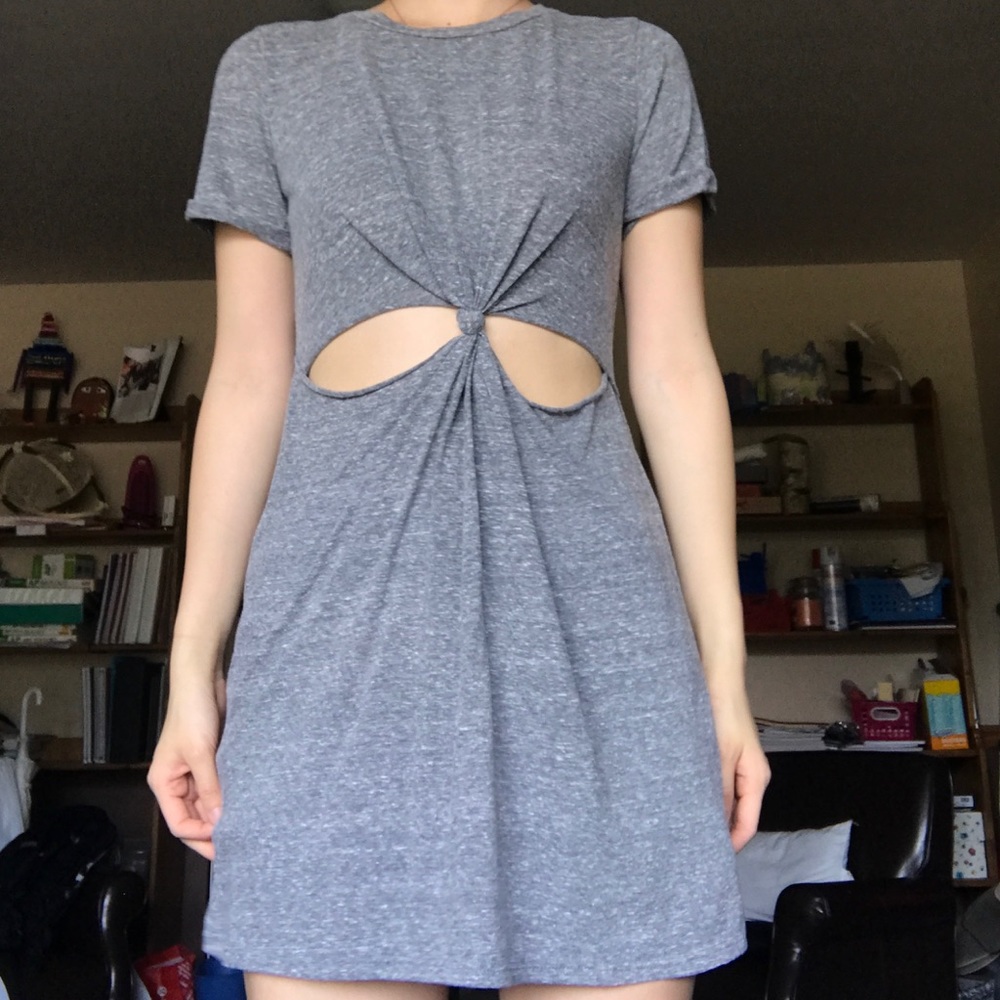Urban Outfitters Twist Front T-Shirt Dress